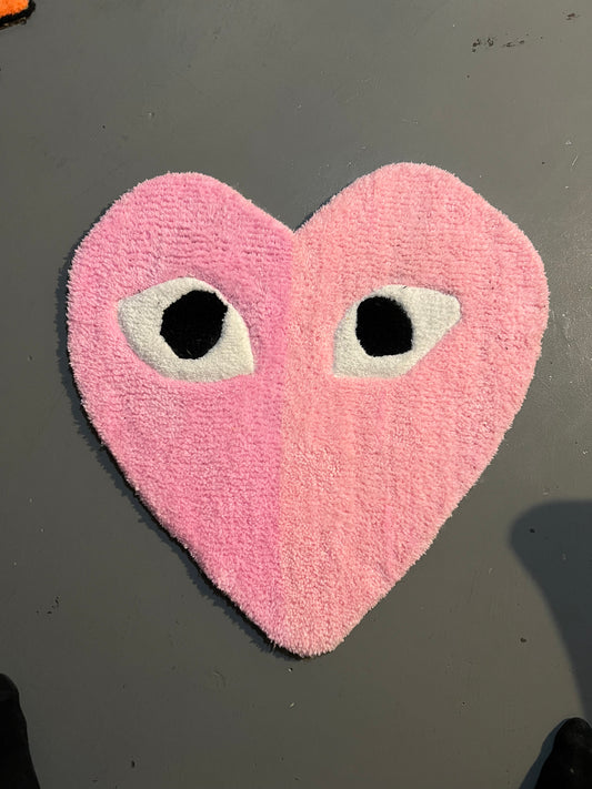 COMMES DE GARÇON HALF & HALF PINK RUG