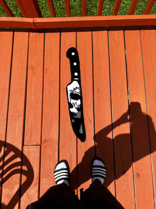 MICHEAL MYERS KNIFE RUG